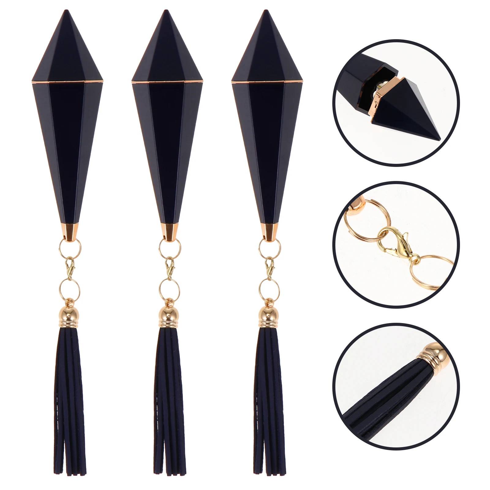 3 pezzi tubo vuoto per lucidalabbra formato da viaggio contenitore per balsamo per labbra ricaricabile a prova di perdite design con nappa per riporre oggetti fai da te piccolo