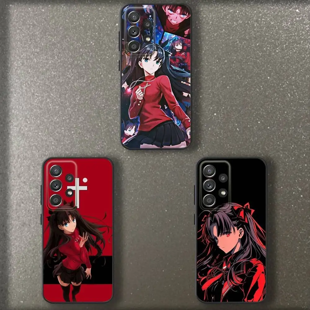 Чехол для телефона Anime R-Rin T-Tosakas для Samsung S 25,24,23,22,30,21,10,9,Ultra,Plus,Lite,FE,4,5 G, мягкий черный чехол