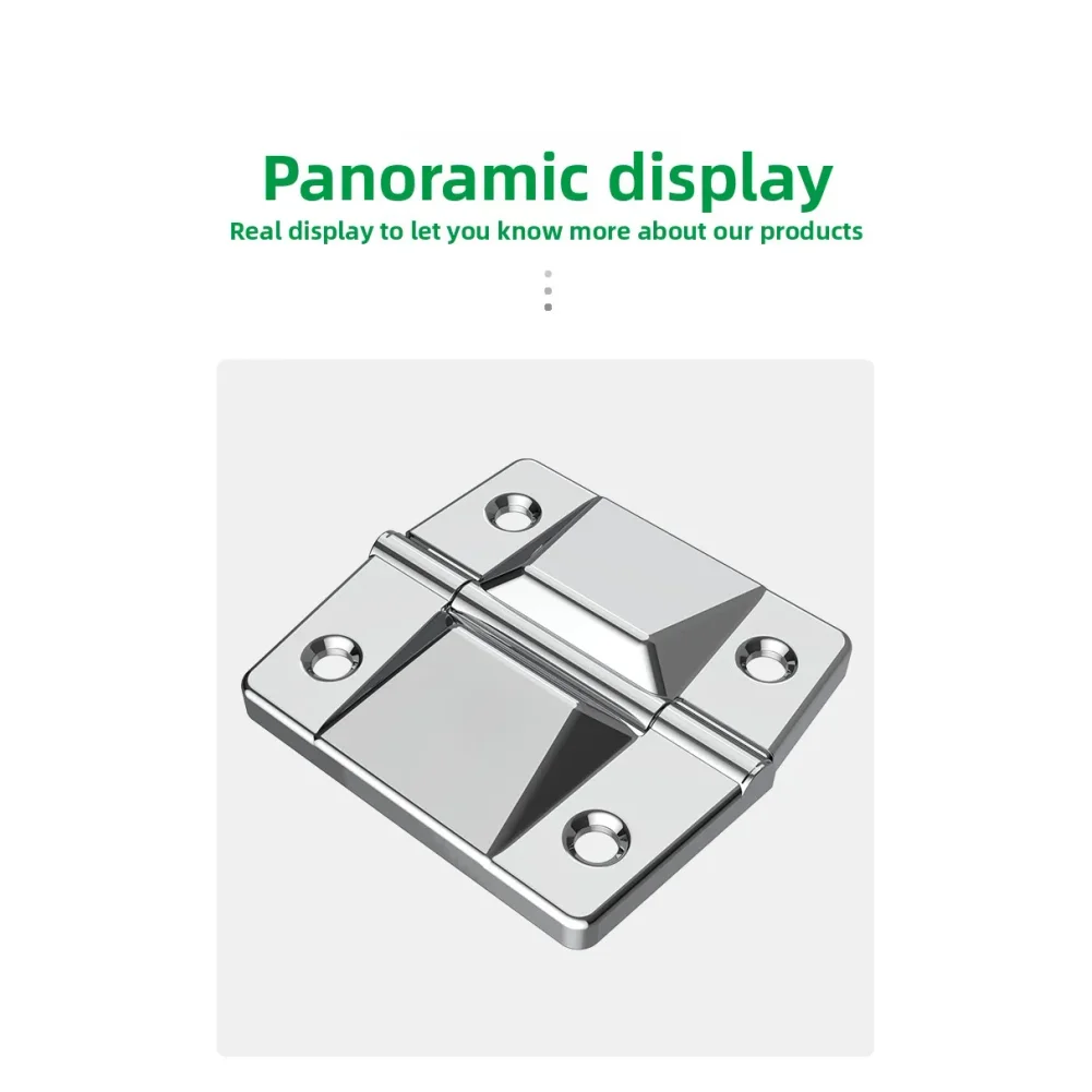 4Pcs Wooden Box Hinge Thickening Stamping 90-Degree Support Positioning Hinge for Toolbox, Container Repair Hardware Accessories
