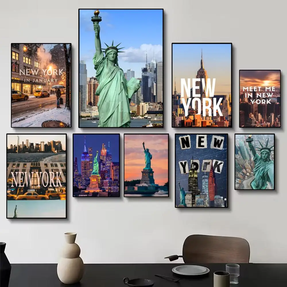 Urban Kinetic N-New York City Street Photography Print Poster Painting Wall Art for Living Room Home Gifts Decor Mural