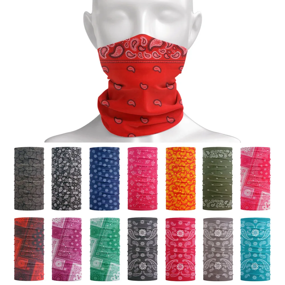 Bandanas College cachemire pour femmes, masque de protection solaire respirant, écharpe tubulaire, sports de plein air, randonnée, cyclisme, ski