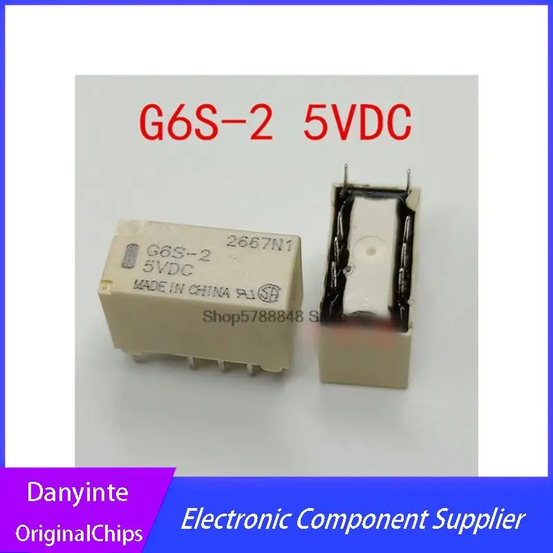 NEW 10PCS/LOT relay G6S-2 G6S-2-5VDC G6S-2-4.5VDC G6S-2-12VDC G6S-2-24VDC  G6S-2 5VDC 12VDC 24VDC 4.5VDC 8Pin