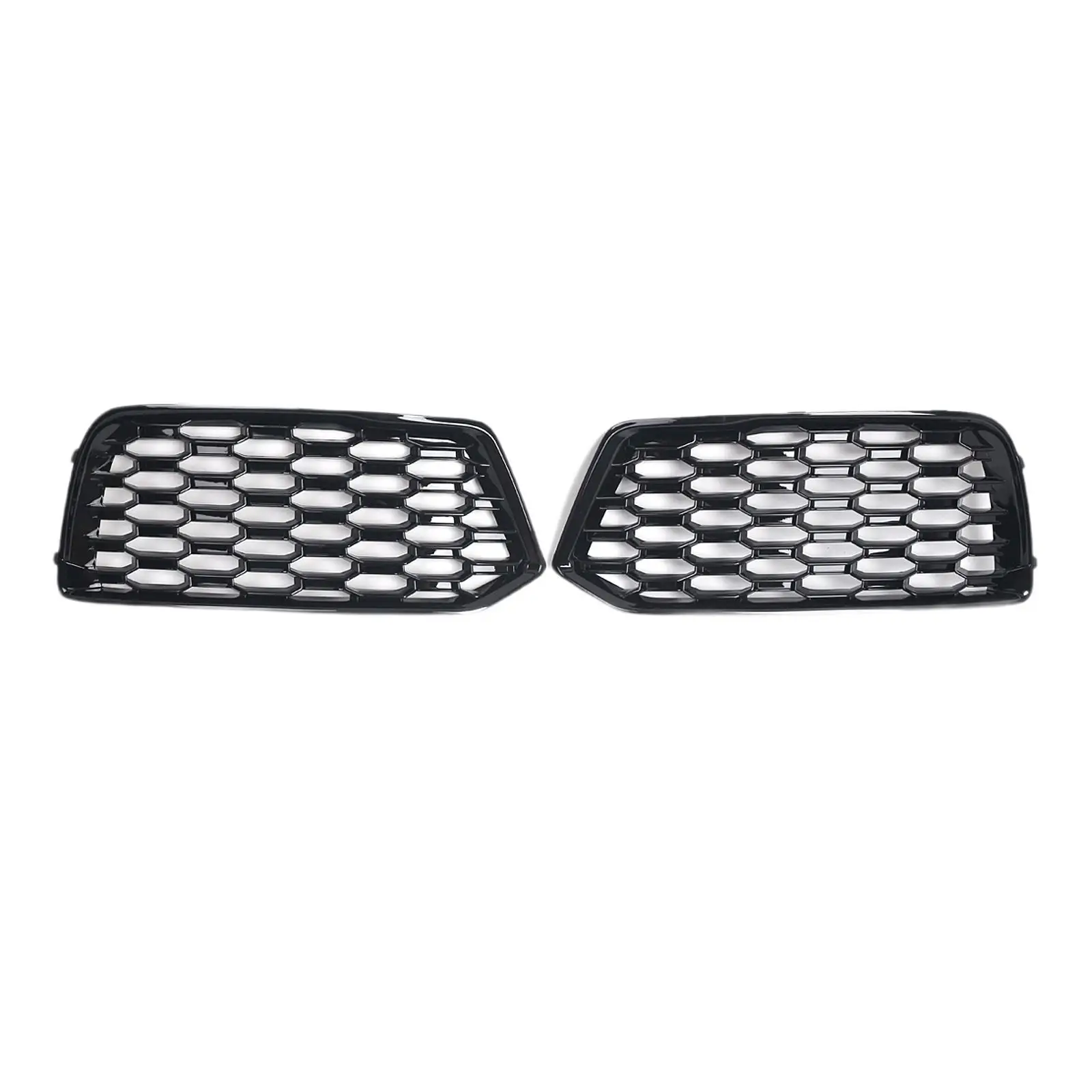 

2 Pieces Fog Light Grille 80A807679D Easy to Install Compatible Repair Parts Sturdy Black Fog Light Cover for Audi Q5 18-20