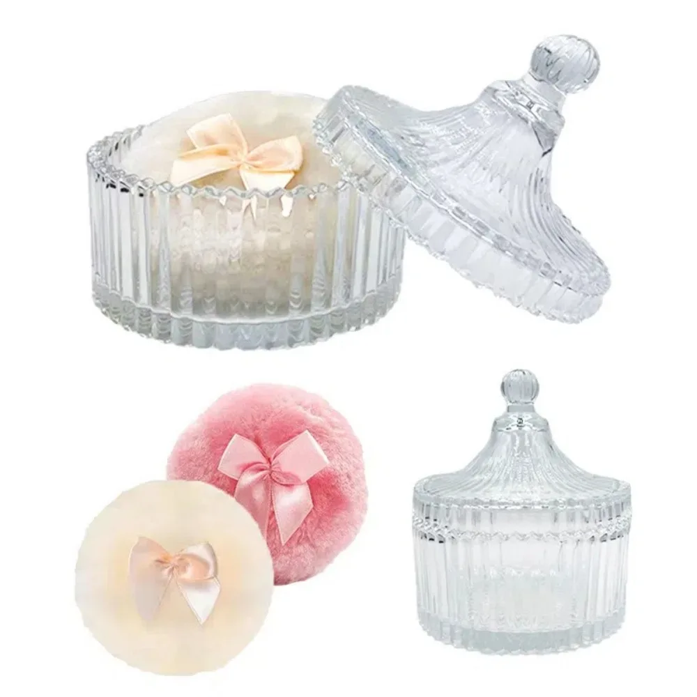 Extra grande corpo pó puff claro macio macio pó puff molhado seco maquiagem reutilizável recipiente de pó maquiagem puff pó recipiente