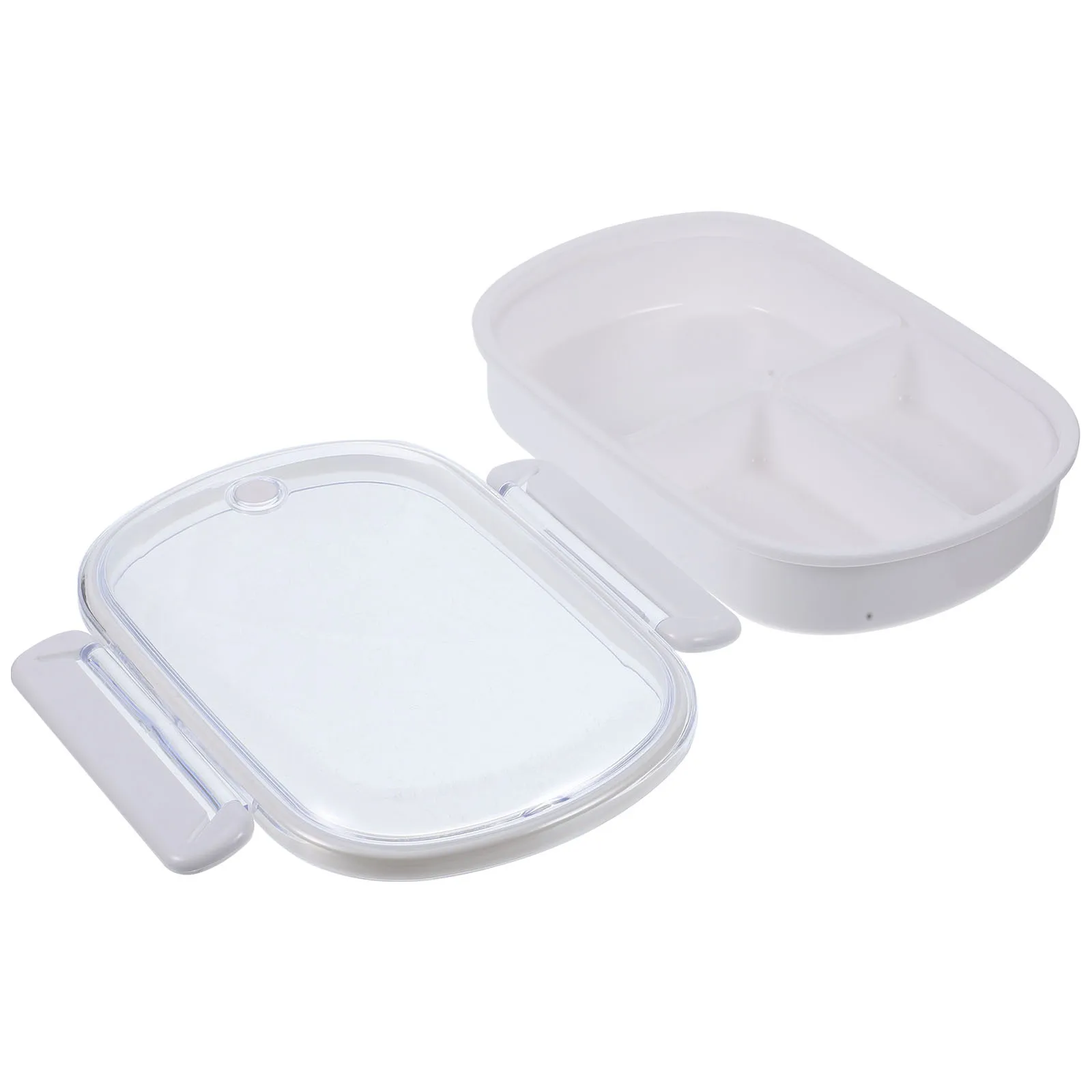 

Bento Lunch Box PP Material Divided Compartment Leak Proof Food Holder for Adults School Office Picnic Storage