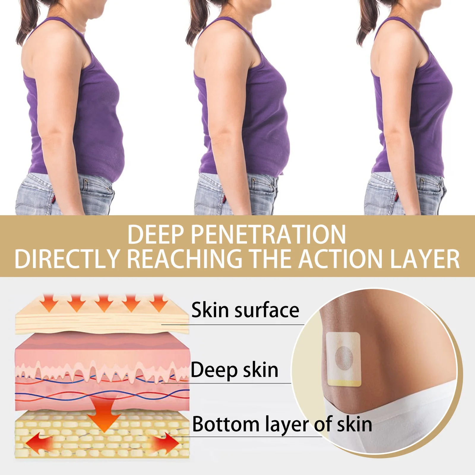 90PCS Weight Loss Slim Patch Navel Sticker Slimming Product Fat Burning Weight Lose Belly Waist Plaster