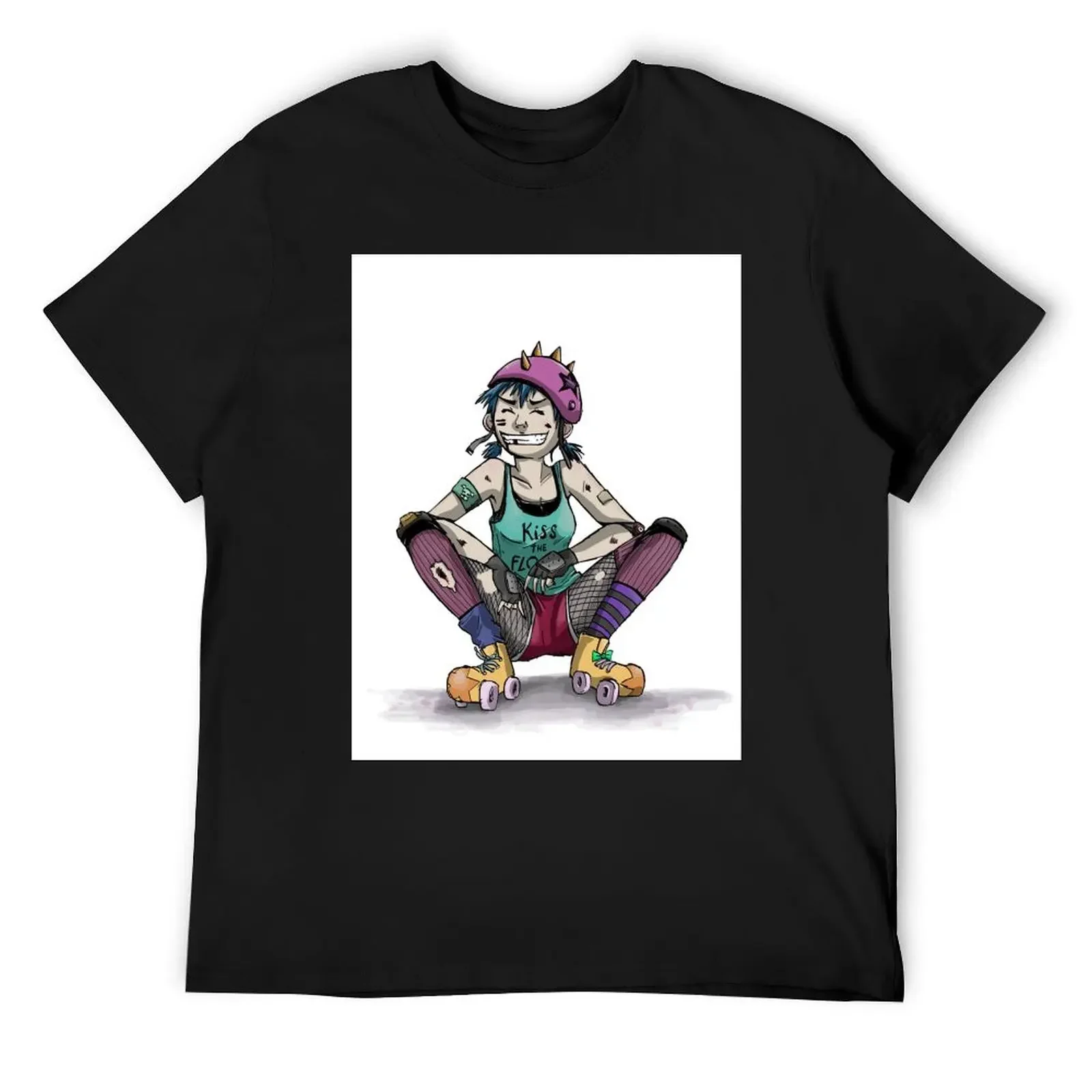 

Roller Girl T-Shirt summer 2025 Blouse blue lock mens graphic t-shirts funny