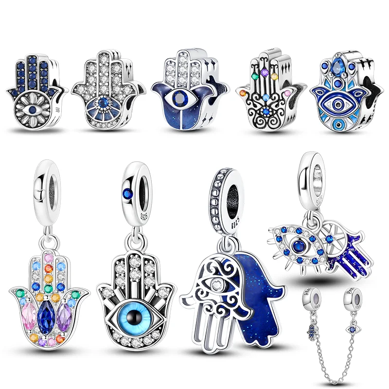 

Новинка в оригинальном стерлинговом серебро 925 пробы, синие палмы, очаровательные бусины, подвеска для браслета, очаровательные украшения для женщин, сделай сам