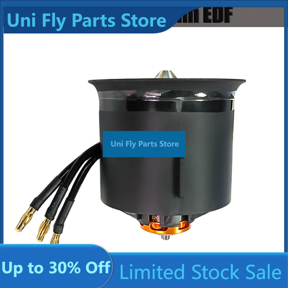UniFlyQX-MOTOR 70mm EDF QF3027 2200KV 6S Brushless Motor 12 Blades Ducted Fan CW CCW For RC Airplane Ducted Fan Plane DIY Parts