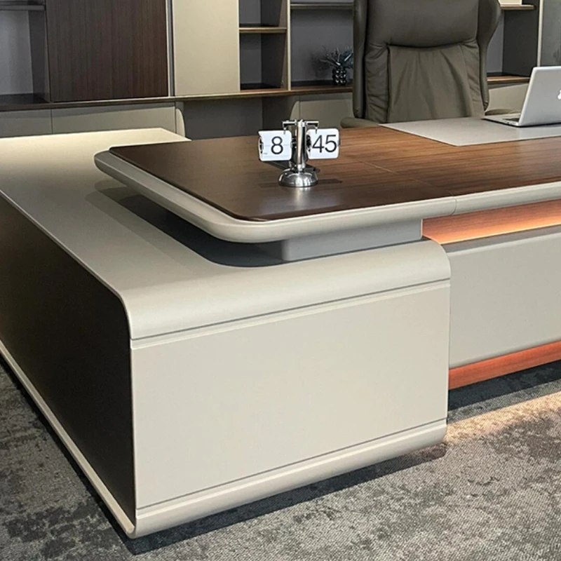 Meja Kantor Modern Penerimaan Meja Kantor Penyimpanan Lantai Belajar Cina Baru Furnitur Meja Escritorio Oficina Kualitas Mewah