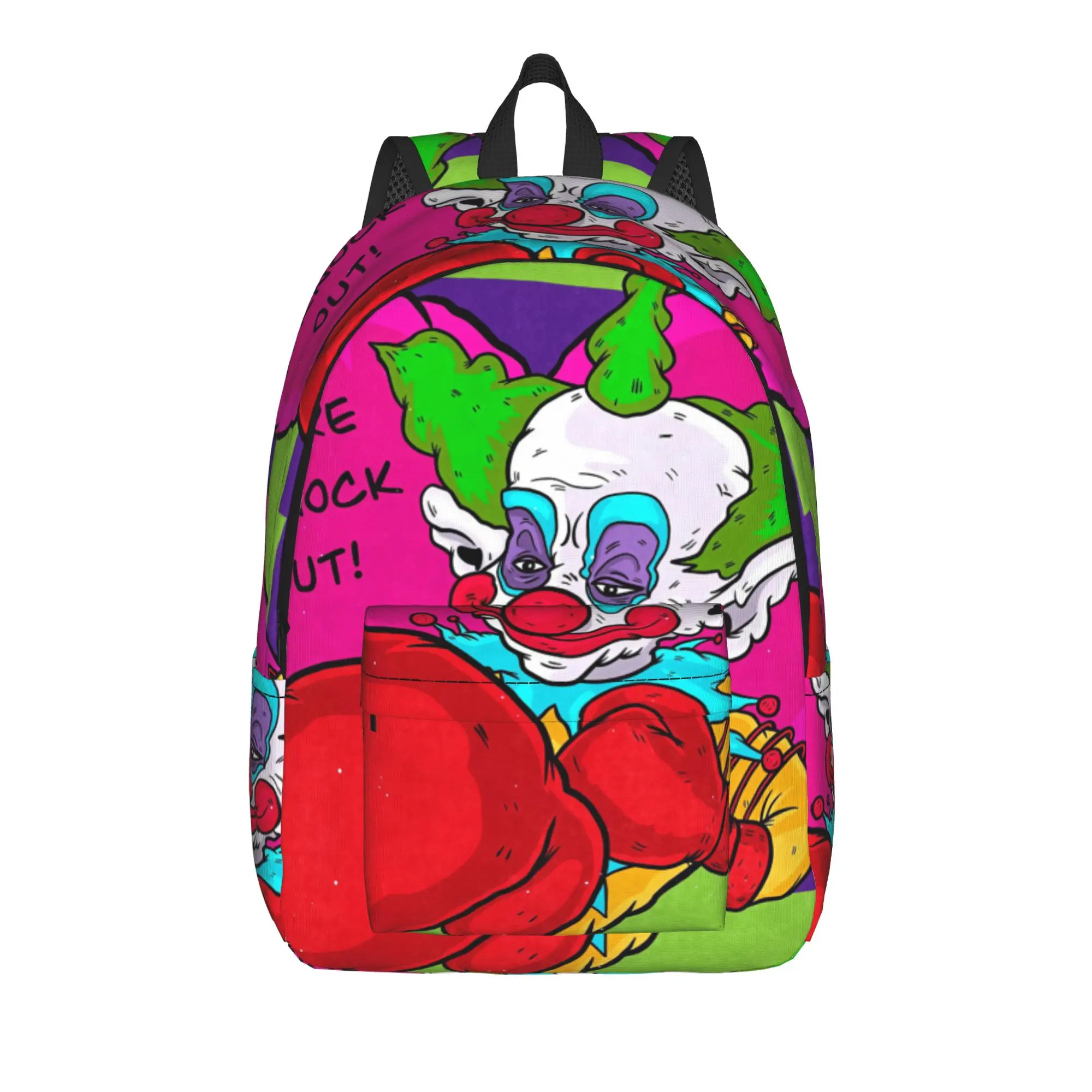 Killer Klowns From Outer Space Wax Backpack  Travel Backpacks Teen Fun School Bags Designer Print Rucksack