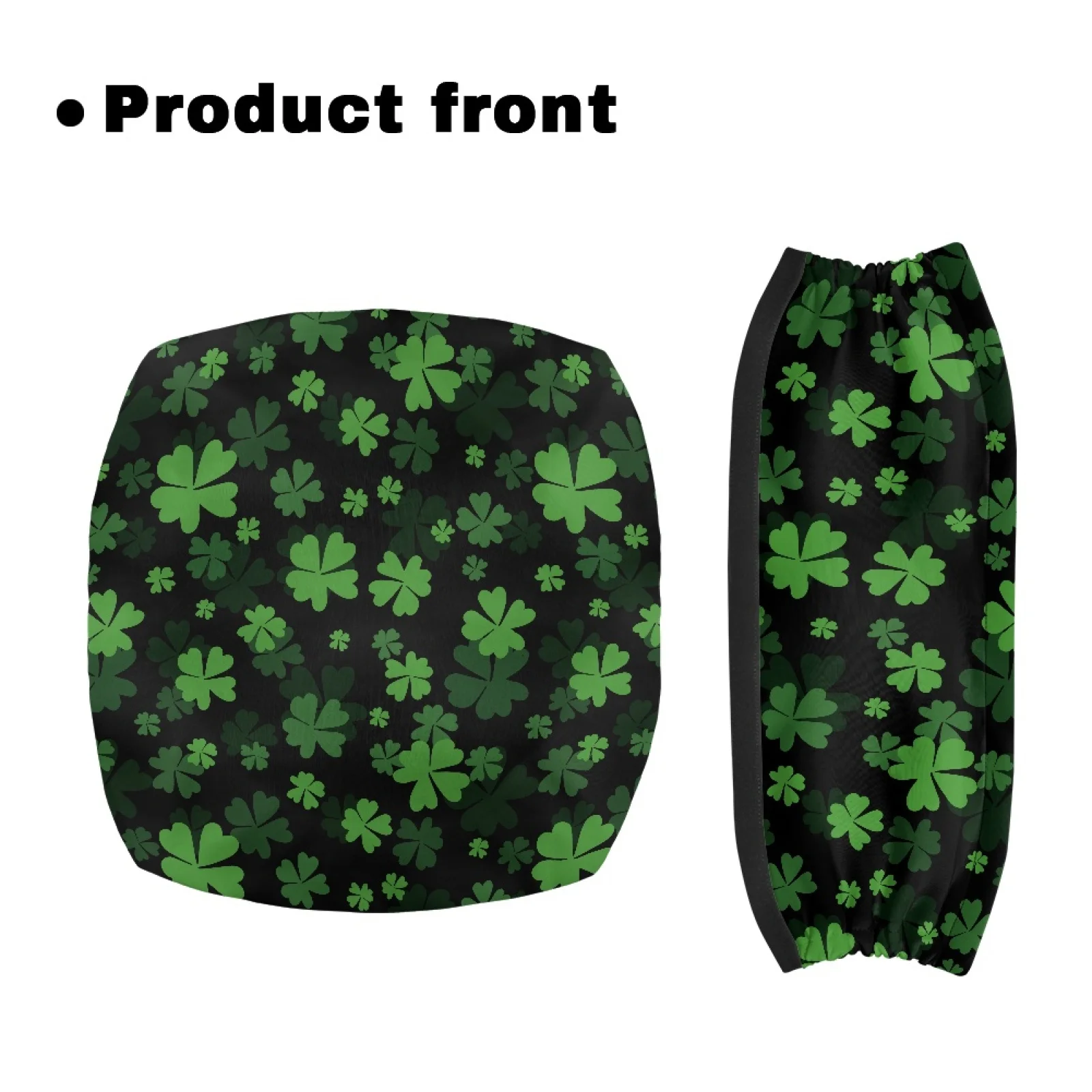Coloranimal Improved Comfort Anti-Slip Cover 2 Pcs Walker Seat Cover for Senior for Outdoors Green Clover Pattern