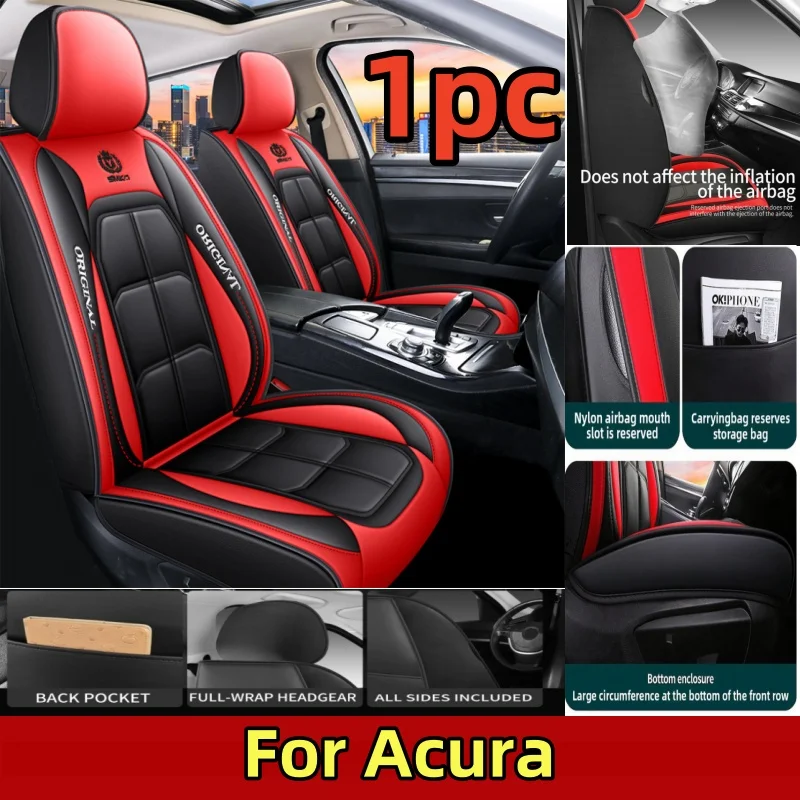 

For Acura car seat cover fully covers the front single seat with artificial leather which is waterproof, wear-resistant and soft