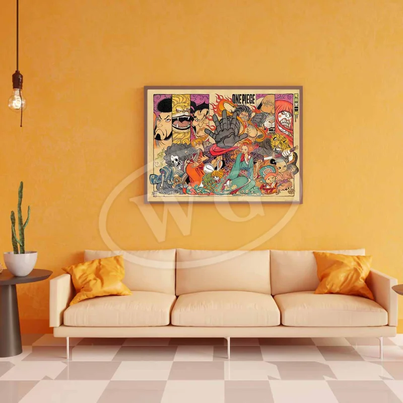 1pc frameless Canvas Painting New One Piece Picture Home Decor MonkeyD Luffy Modular Canvas Mico Robin Painting Modern Printed P