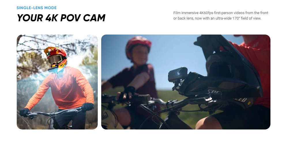 Insta360 X4 Air 360-Grad-Actionkamera 8K30FPS HDR-Video 165G Ultraleichte Taschenkamera FlowState-Stabilisierung 15M wasserdicht für Vlog, Motorrad, Outdoor-Sportaufnahmen Insta360 – Detail 11