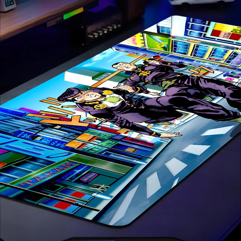 Imagem -05 - Jojos Bizarre Adventure Rubber Mousepad Gamer Velocidade Mice Retail Tamanho Pequeno Tapete do Teclado Presente do Namorado Moda