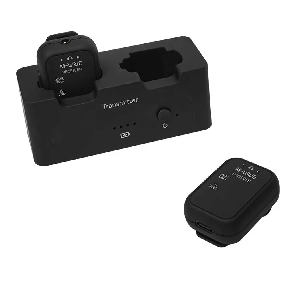 M-VAVE WP-12 2.4G Wireless Earphone Monitor 1 Transmitter 2 Receiver Audio System Transmission Stereo Mono Recorder view 2