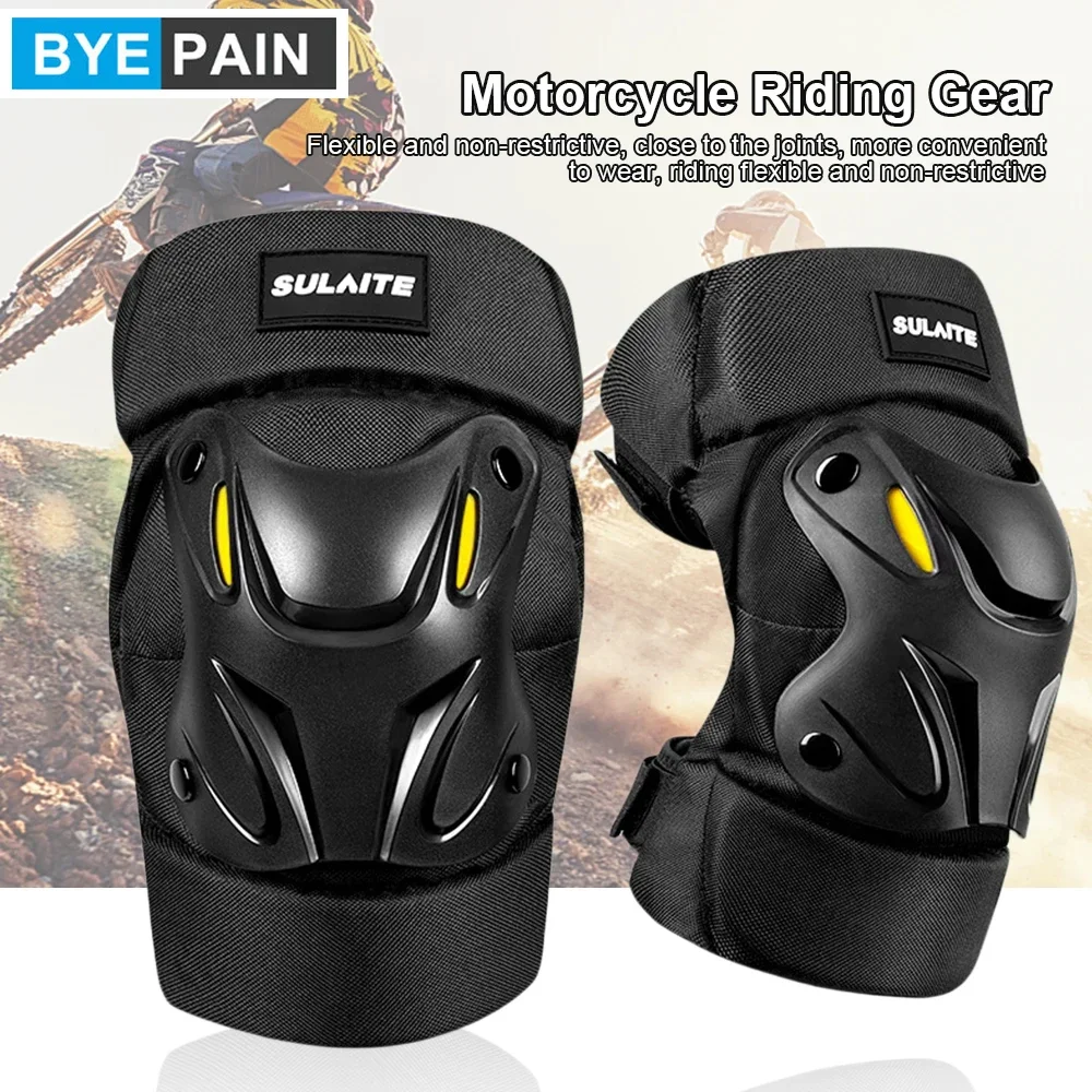 1Pair Motorcycle Electric Bike Knee Elbow Guards Pads Protector Dirt Bike Body for Motocross Racing Mountain Biking