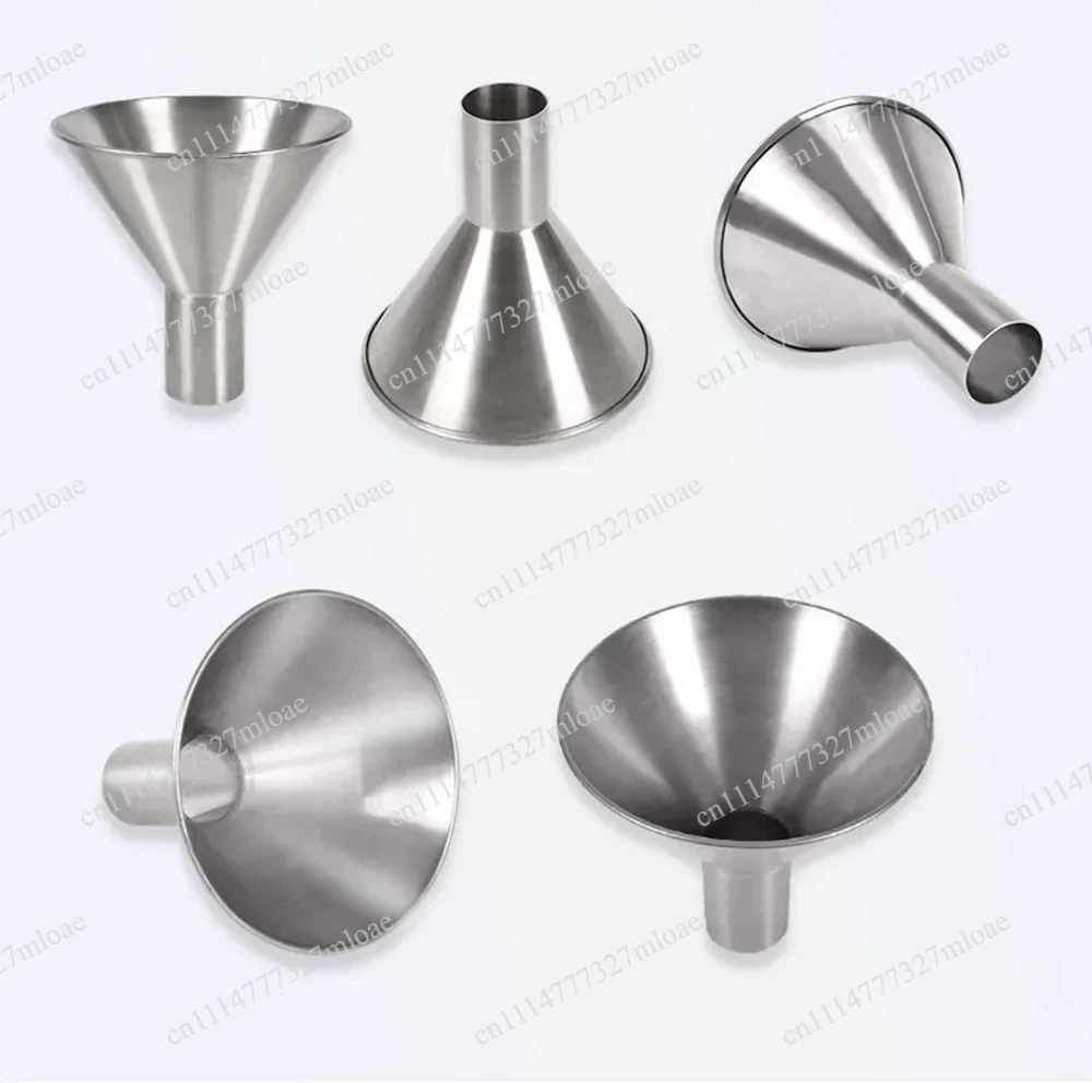 Stainless steel large diameter vacuum bag oil-proof sub-packaging artifact with bracket refueling funnel  Outlet diameter 2 cm,
