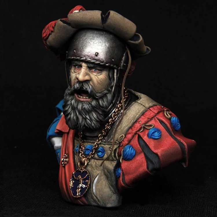 1/9  Capitano Lanzichenecco XVI xec Resin Figure Bust GK Uncoated No colour