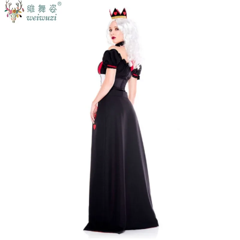Carnaval halloween filme e televisãolady alice rainha vermelha traje personagens do país das maravilhas assustador cosplay fantasia vestido de festa