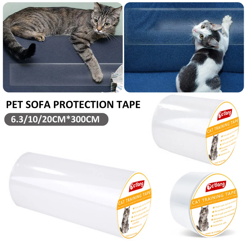 Furniture Protectors From Cats Scratch Anti Scratch Cat Training Tape Safe Clear Tapes Couch Protectors Sofa Corner Scratching