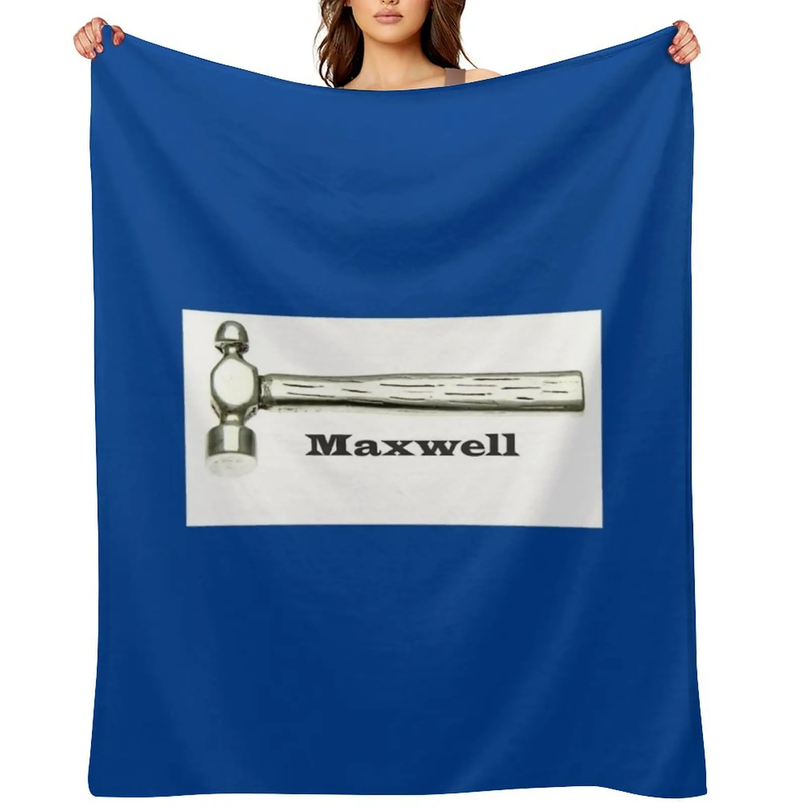 

Maxwell Silver Hammer Throw Blanket warm for winter for winter Furry Cute Plaid Blankets