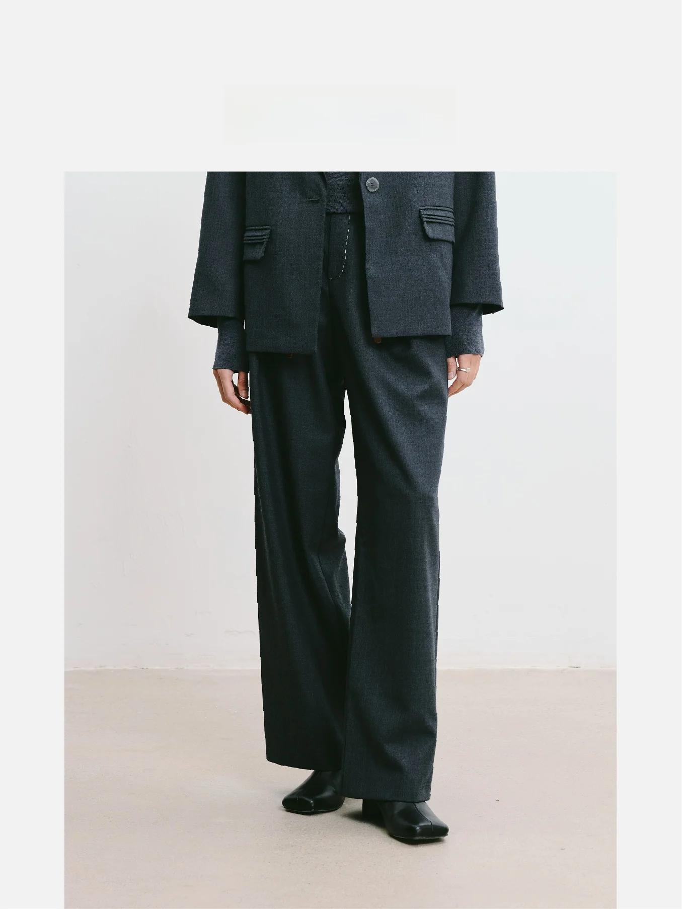 

Широкие брюки из шерсти LIHAN для женщин, длинные классические брюки, весна 2026, новинка, прямые брюки со средней талией