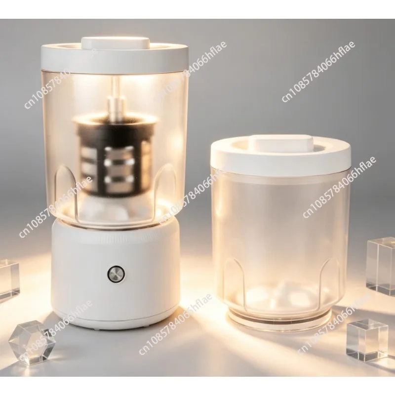 Compact Automatic Ultrasonic Cleaner with Removable Oil Filter, 360° Deep Cleaning for Watch Parts, Straps & Screws