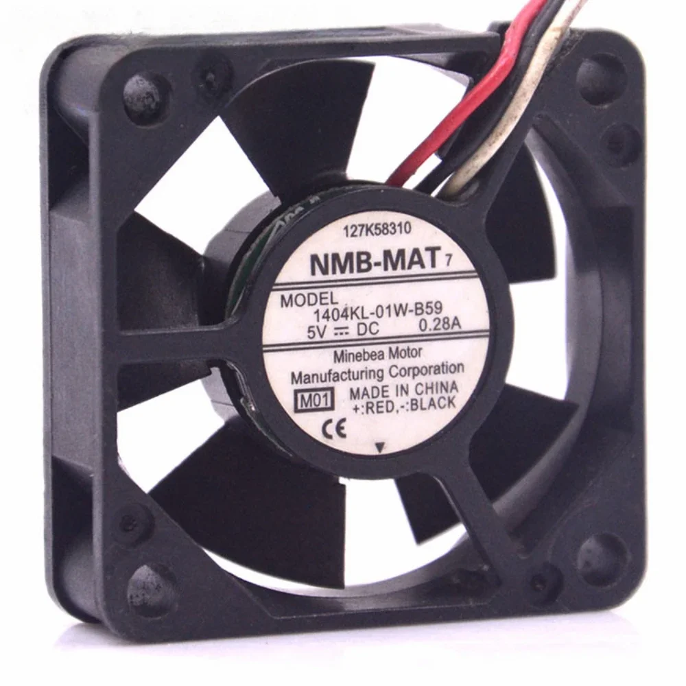 1404KL-01W-B59 Server Fan for NMB NMB-MAT High Air Axial Flow Dual Ball Bearing Inverter Cooling Fan 3510 3.5CM 5V 0.28A USB