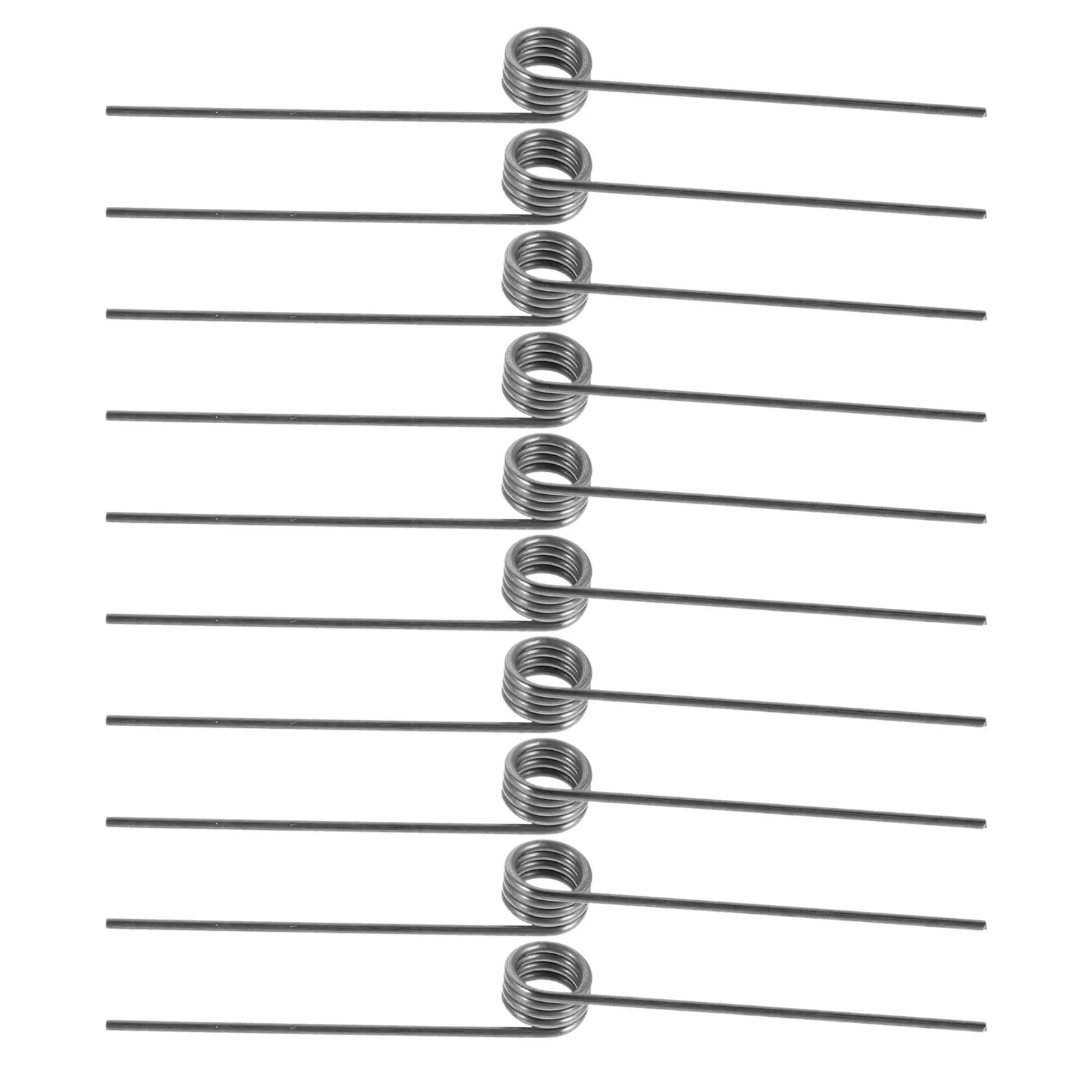 10Pcs Garbage Bin Lid Springs Stainless Steel 4-Coil Torsion Springs 180 Degree Trash Can Repair Replacement Set