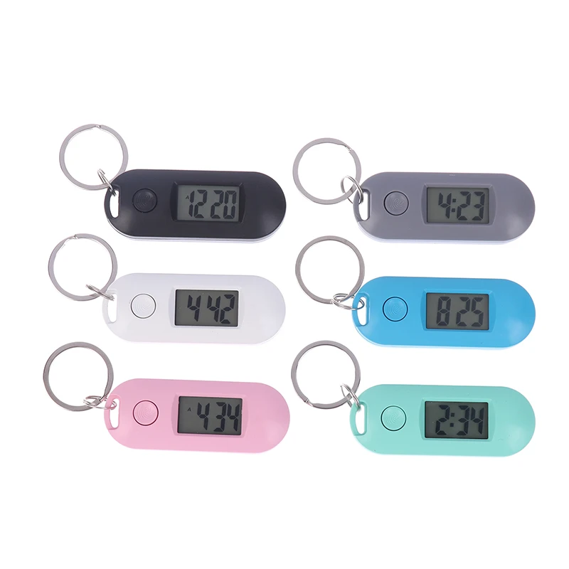 Keychain Pocket Watch Wide Application Compact And Portable Luminous Function Mini Digital Watch Time Display Keychain