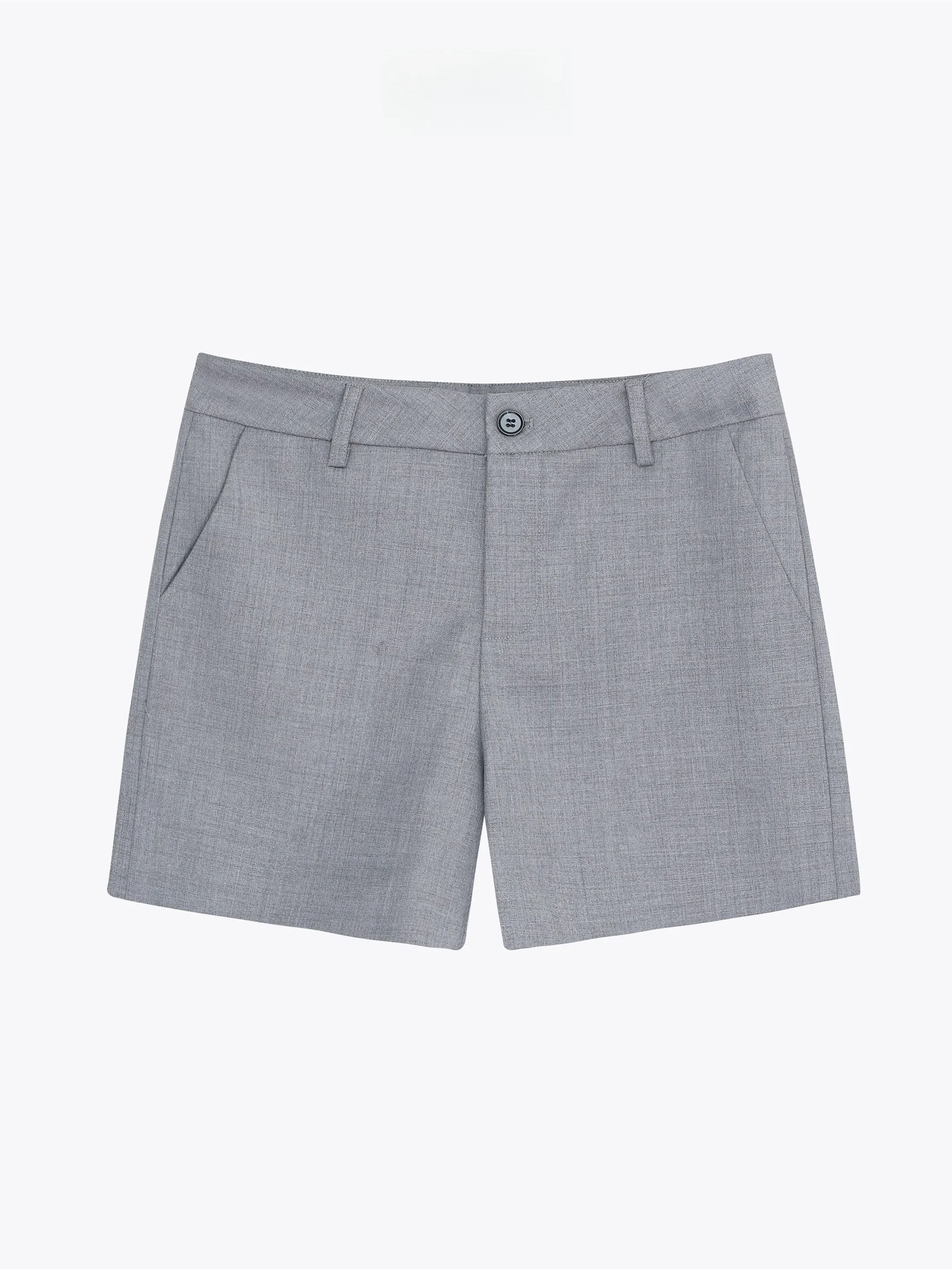 

SuperLady Bermuda Straight Leg Suit Pants for Women Low Waist Faionable Cheered Design Busin Casual Trousers