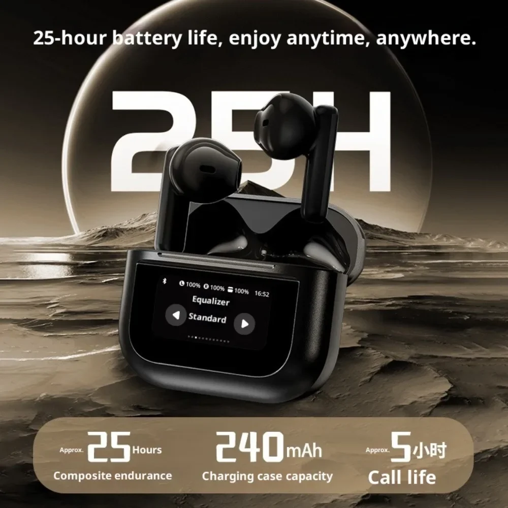 Wireless Bluetooth Headphones Noise Cancellation High Sound Quality Multi Functional for Business Sports Running Fitness