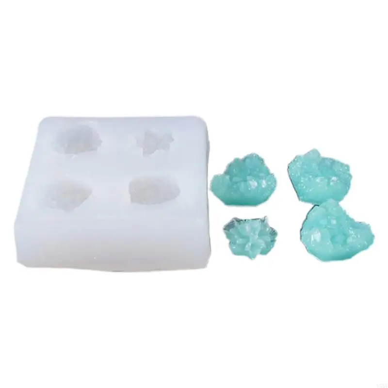 Y55F Simulation Handmade Stone Epoxy Resin Mold Crystal Stone Casting Mold