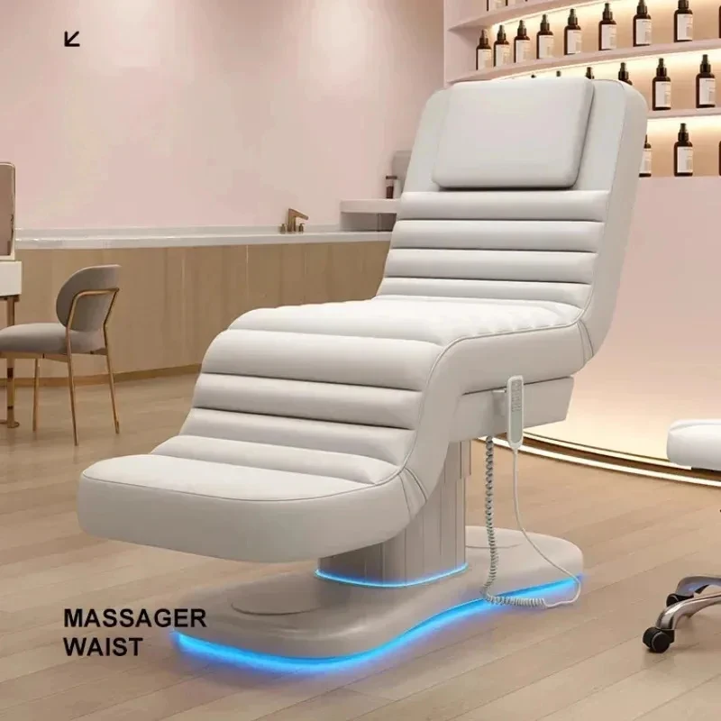 Multi-functional Folding Massage Bed with Lifting Feature for Beauty and Tattoo Treatments