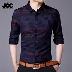 Men's Casual Business Long Sleeve Shirt Formal Office Men Tshirt