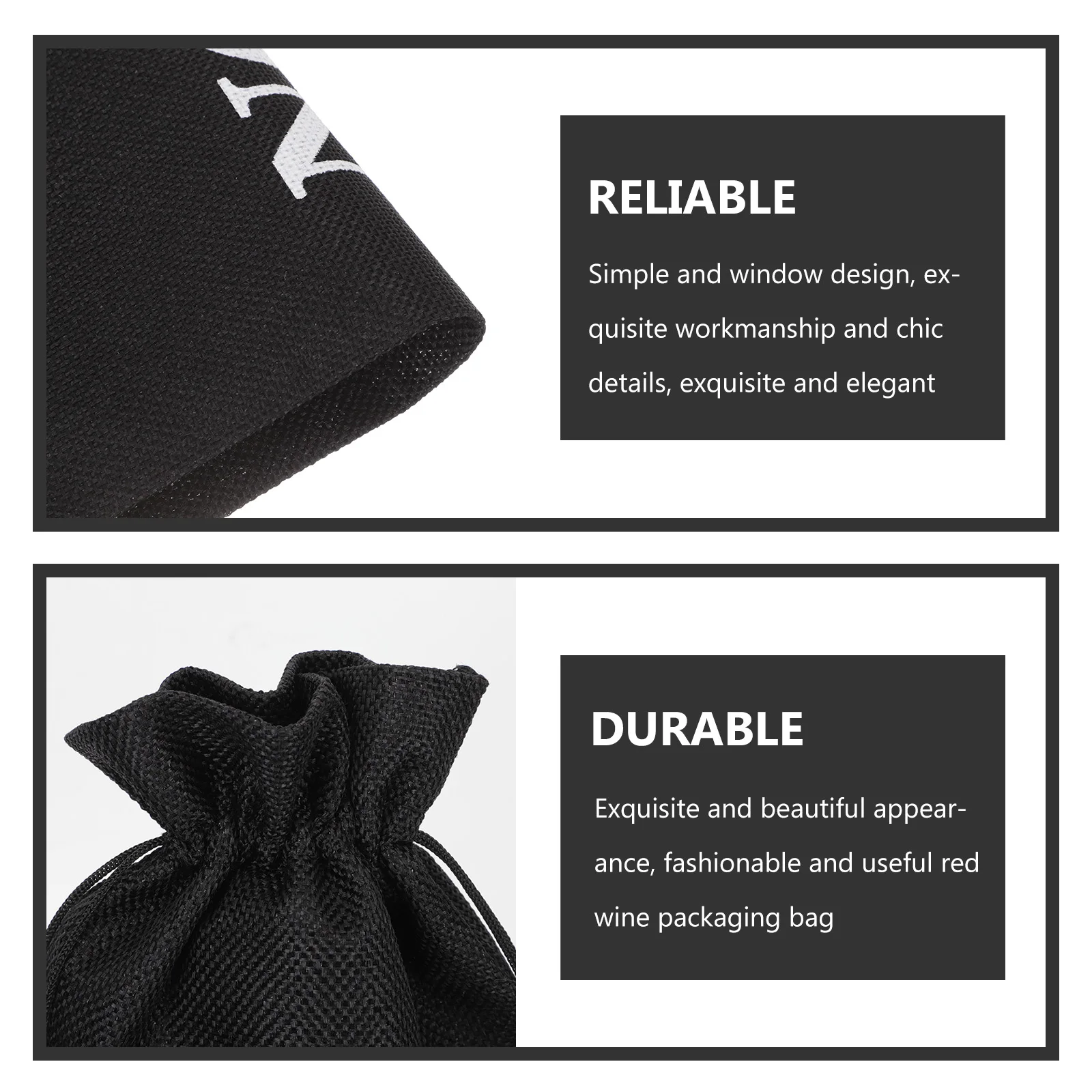 

10pcs Bottle Bag Set Portable Linen Burlap Small Drawstring Gift Bags Reusable Packing sachet Decorative Holder