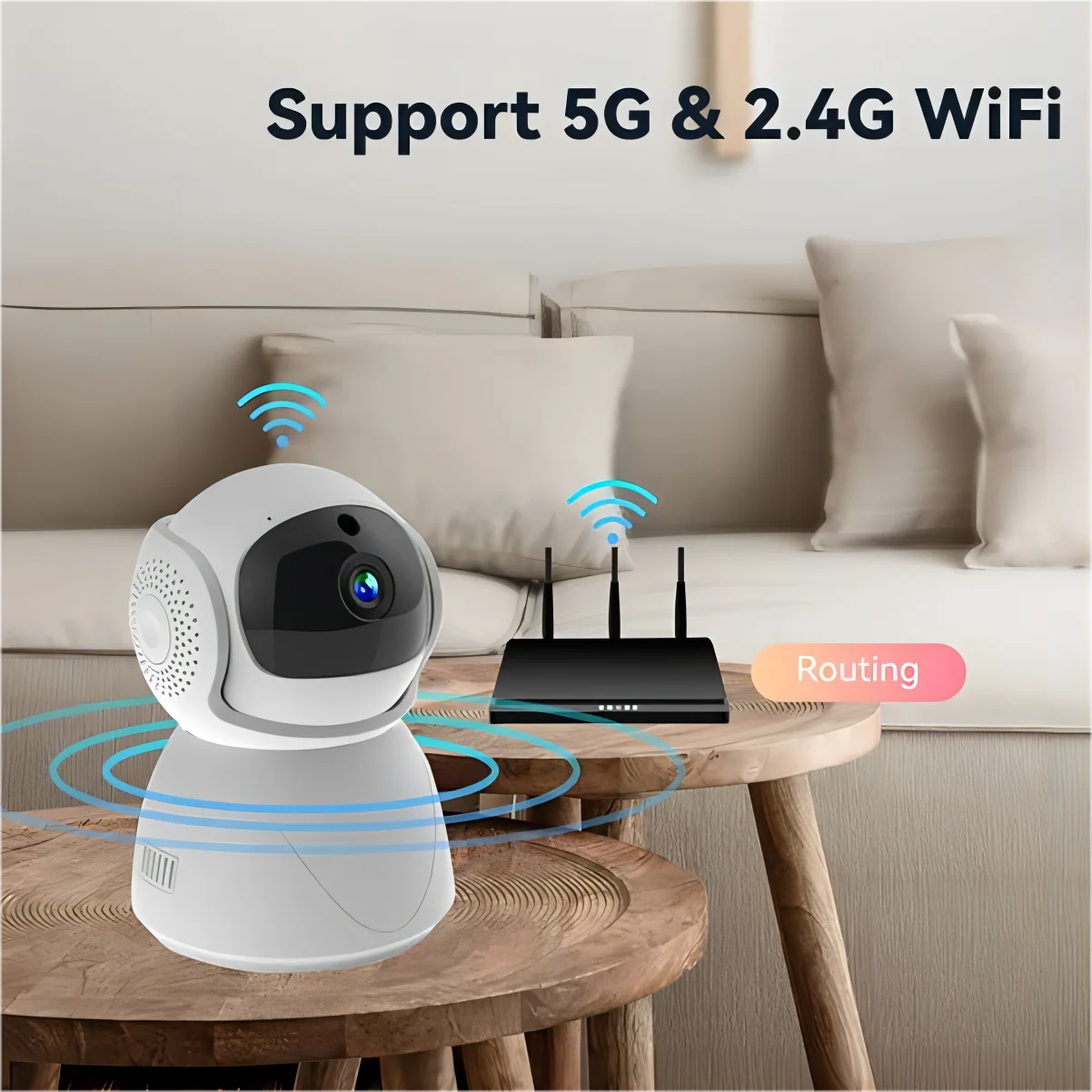 5G YI IoT WiFi Smart IP Camera 2MP/5MP AI Human Detect Color Night Vision Surveillance Camera Smart Life Baby Monitor Smart Home