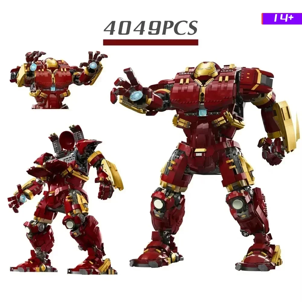 2026 EM ESTOQUE 4049 PEÇAS Blocos de Montar Hulkbuster Modelo MK44 Robô MOC 76210 Brinquedos de Montagem para Crianças e Adultos Presente