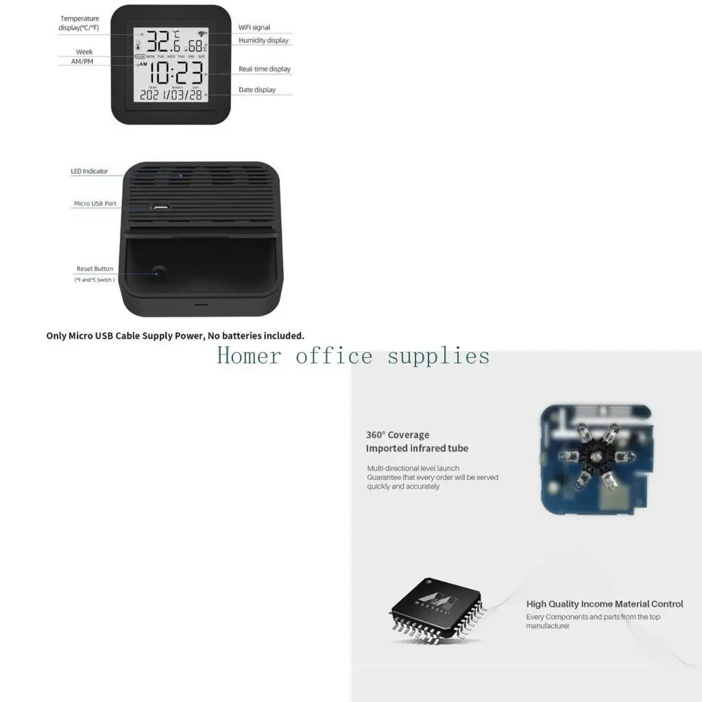 

K43B Wi-Fi IR-Universal Remote Controller for Smart Home with Temperature Humidity