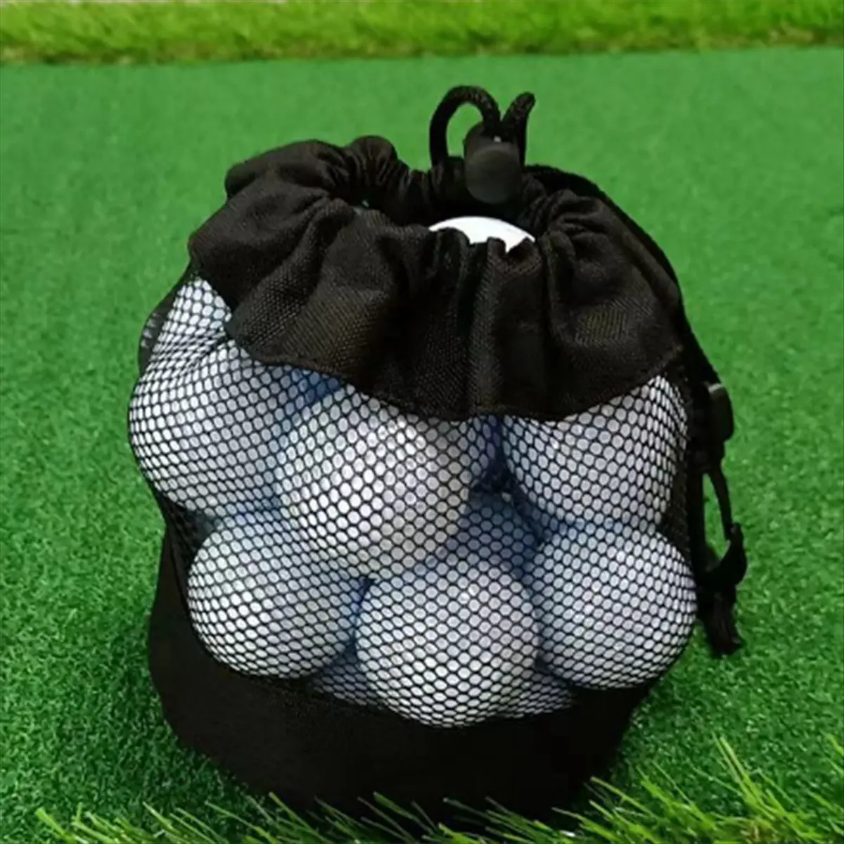 ●Golf Ball Storage Bag Mesh Bag with Drawstring Net Fabric Bag Golf Ball Drawstring Bag