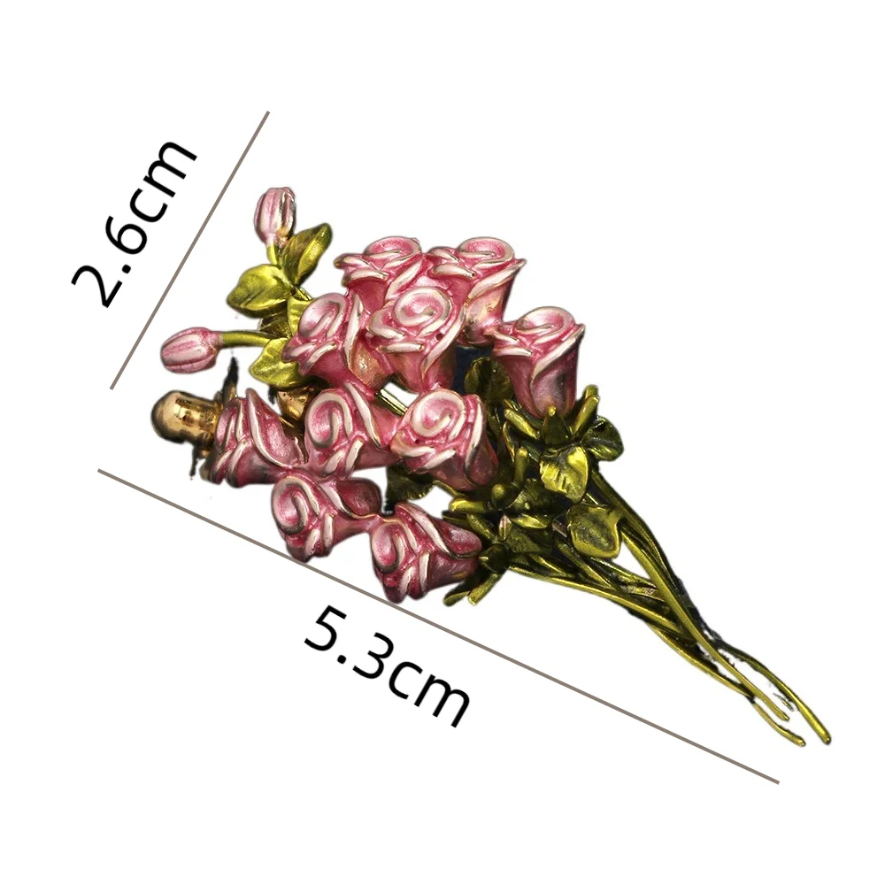 주얼리 패션 장미 꽃 브로치, 반짝이는 깃털, 우아한 핀, 클래식 금붕어, 캐주얼 액세서리, 웨딩