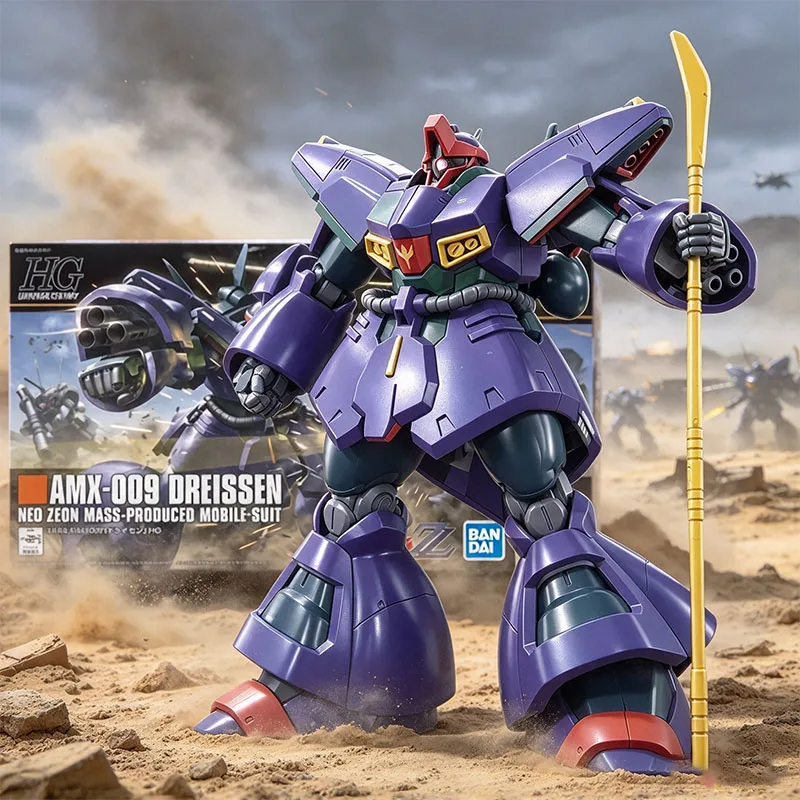 Bandai Gundam Model Kit HGUC 1/144 AMX-009 Dreissen Gundam ZZ Anime Figure Gunpla Building Kit  Action Figure Gift For Fans