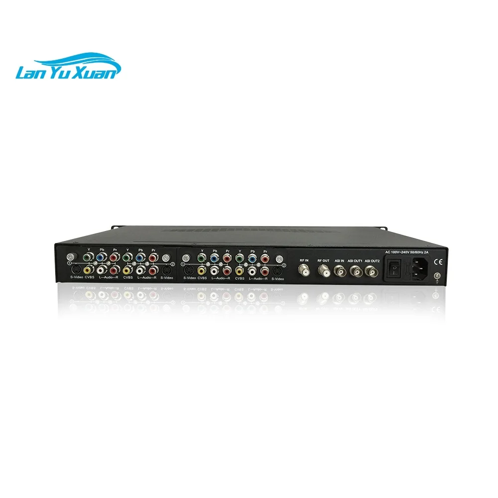 SD HD to RF DVB-S2 DVB-S2X Encoder Modulator Support 10MHz Reference Clock Output