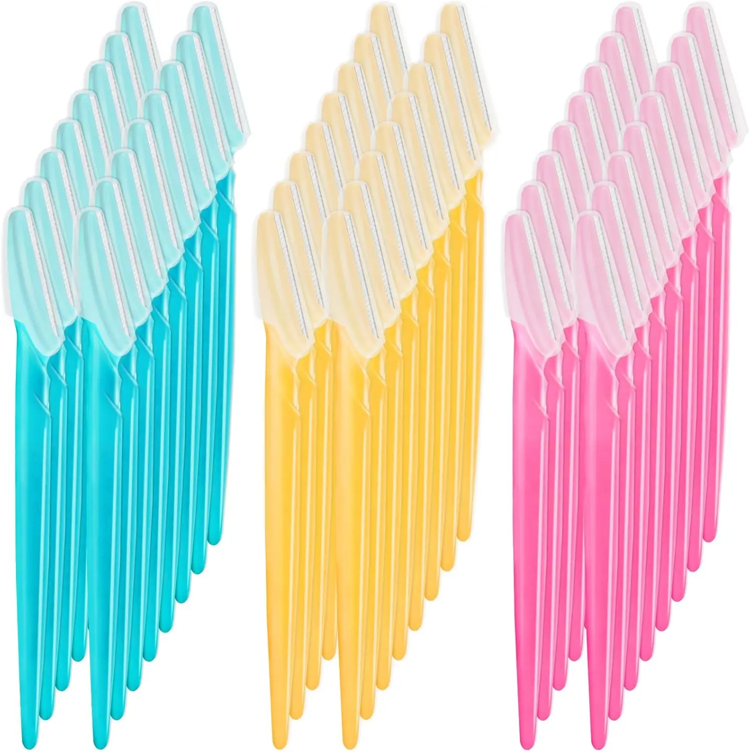 

48 шт. бритв для лица, многофункциональные инструменты для дермапланирования, для подравнивания бровей и удаления волос, подходят для женщин и мужчин