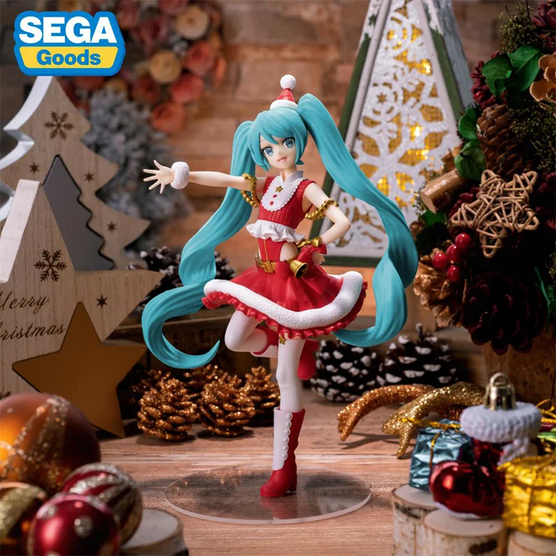 セガ-ルミナスタ-初音ミク-クリスマス2023-ver-セクシーでキュートな女の子のアクションフィギュアコレクションオーナメント、男の子と女の子への理想的なギフト