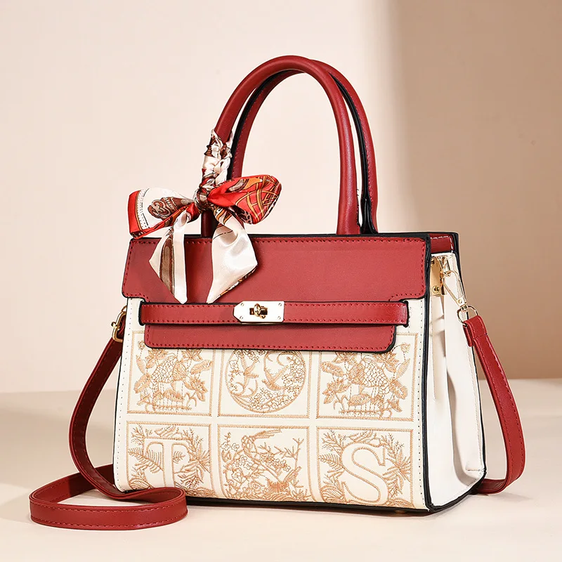 

Вышитая сумка-кроссбоди для женщин 2025: Новая роскошная дизайнерская женская сумка через плечо, повседневная сумка-мессенджер Sac A Main