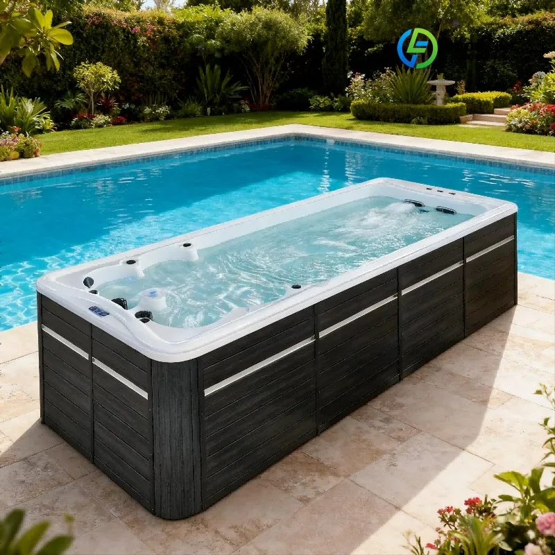 2026 New FL Custom Outdoor Large Pool Massage Bathtub Family Luxury Spa Hot Tub with Balboa Control Modern Design for Villa Use
