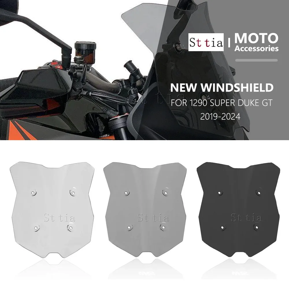 

For KM 1290 SUPERDUKE Super Duke GT 2019-2024 Motorcycle Touring Sports Windscreen Windshield Visor Deflector 2020 2021 2022-24
